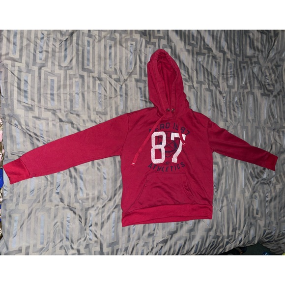 Aeropostale Hoodie Jacket Size MM Womens Red - Picture 8 of 11